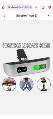 Portable Digital Hanging Luggage Scale with LCD Display   Travel Bag 50kg