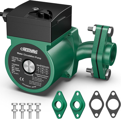 Hot Water Recirculating Pump 110V, 130W 13GPM Circulation Pump, 3-Speed Recircul