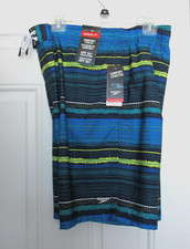 New Men's Speedo Bondi UPF50 9" Swim Boardshorts 2XL Blue/Green 56