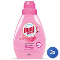 3X Dual Power WeichspüLer Rosa 600 Ml 24 WäSchemesslöFfel Flamingo