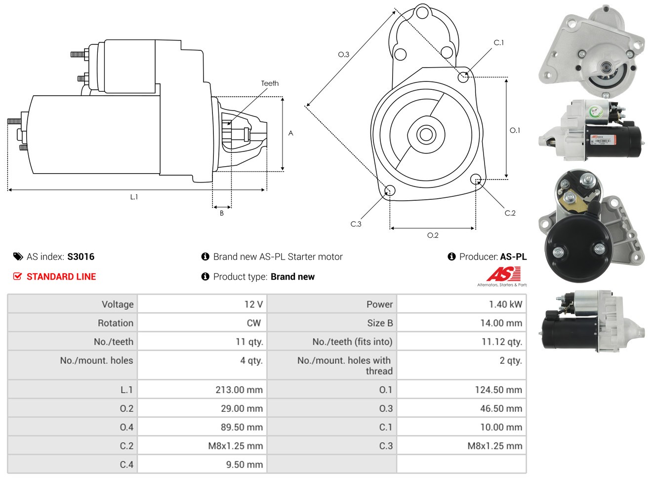 Fits AS-PL S3016 Starter ⭐UK Stock⭐ - Image 9