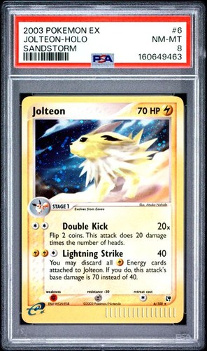 Jolteon graded PSA 8 for sale on eBay