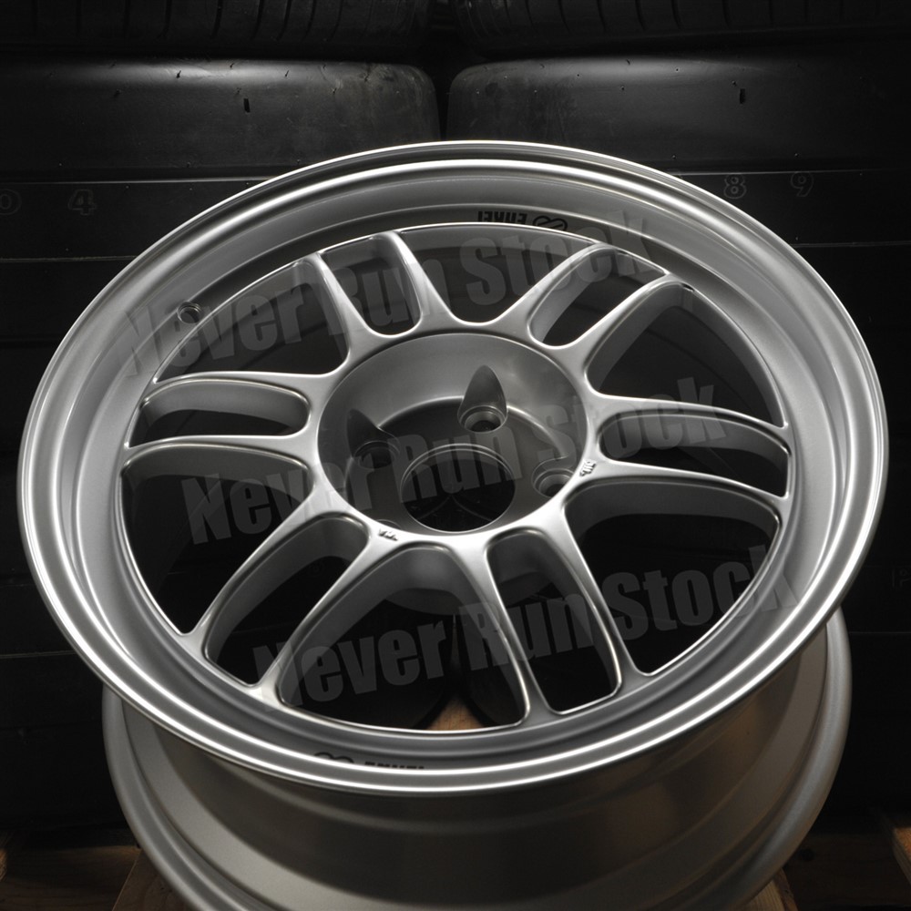 AUTHENTIC ENKEI RPF1 17x8.5 5x114.3 +30 OFFSET SILVER 12 SPOKE