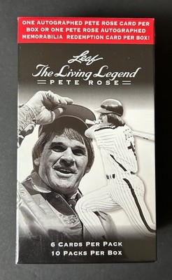 2012 LEAF PETE ROSE THE LIVING LEGEND FACTORY SEALED BOX SIGNED AUTO AUTOGRAPHED