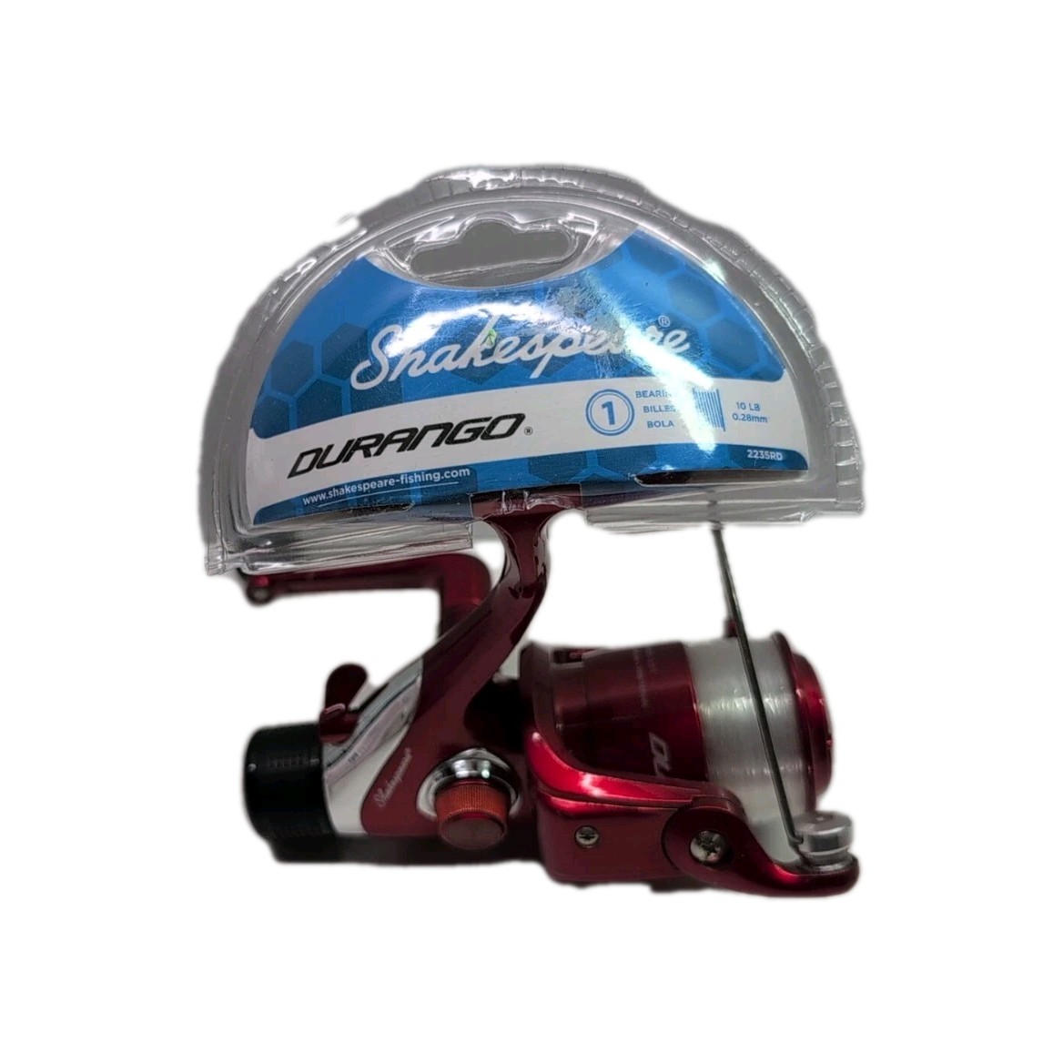 New Shakespeare Durango Spinning Reel 2235RD 5:2:1 Gear Ratio RED