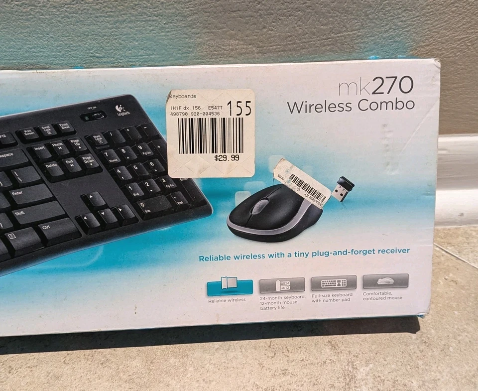 Logitech MK270 Wireless Keyboard and Mouse Combo. New And Sealed.  - Image 2 of 4