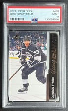 2021-22 Upper Deck Series 2 Young Guns Quinton Byfield #488 RC PSA 9