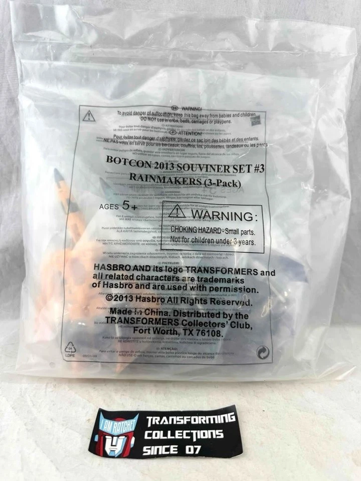Transformers Botcon 2013 Souvenir Set #3 Rainmakers Hotlink Bitstream Sunstorm - Image 2 of 2