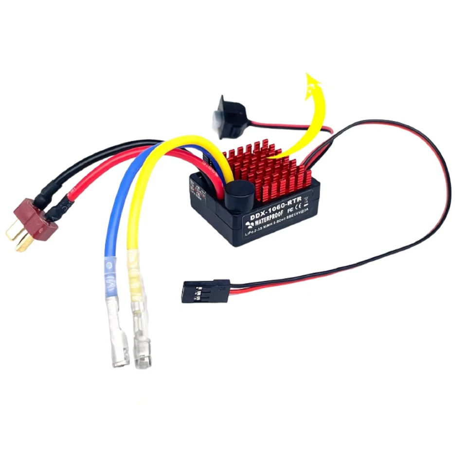 9IMOD 60A ESC Fahrregler Speed Controller RC Car 1/10 Brushed Motor - Bild 4 von 4