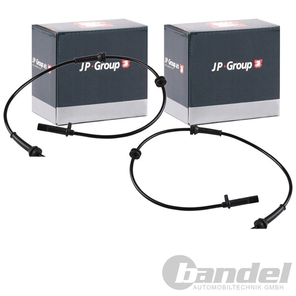 2X JP Group ABS-SENSOR Raddrehzal Vorne Passend FüR Nissan X-TRAIL Renault Koleo-image