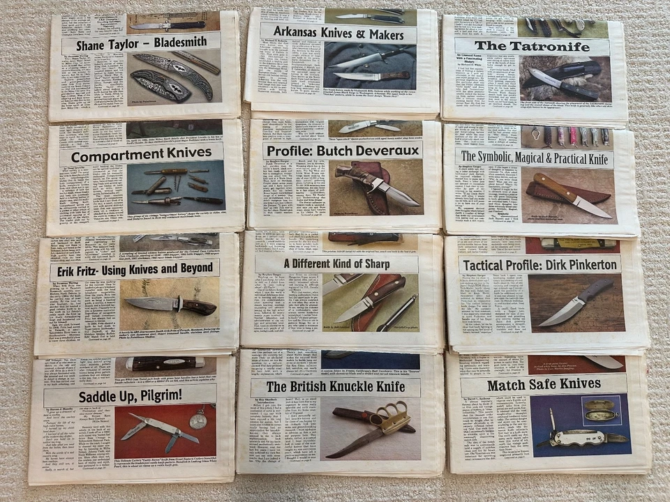 LOTE de 50+ EDICIONES Cuchillo Periódico Mundial 1981-2013 Revista De Colección Foto 3 de 4