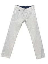 RARE 2012 Maison Martin Margiela X H&M Painted Slim Denim Jeans size 31.