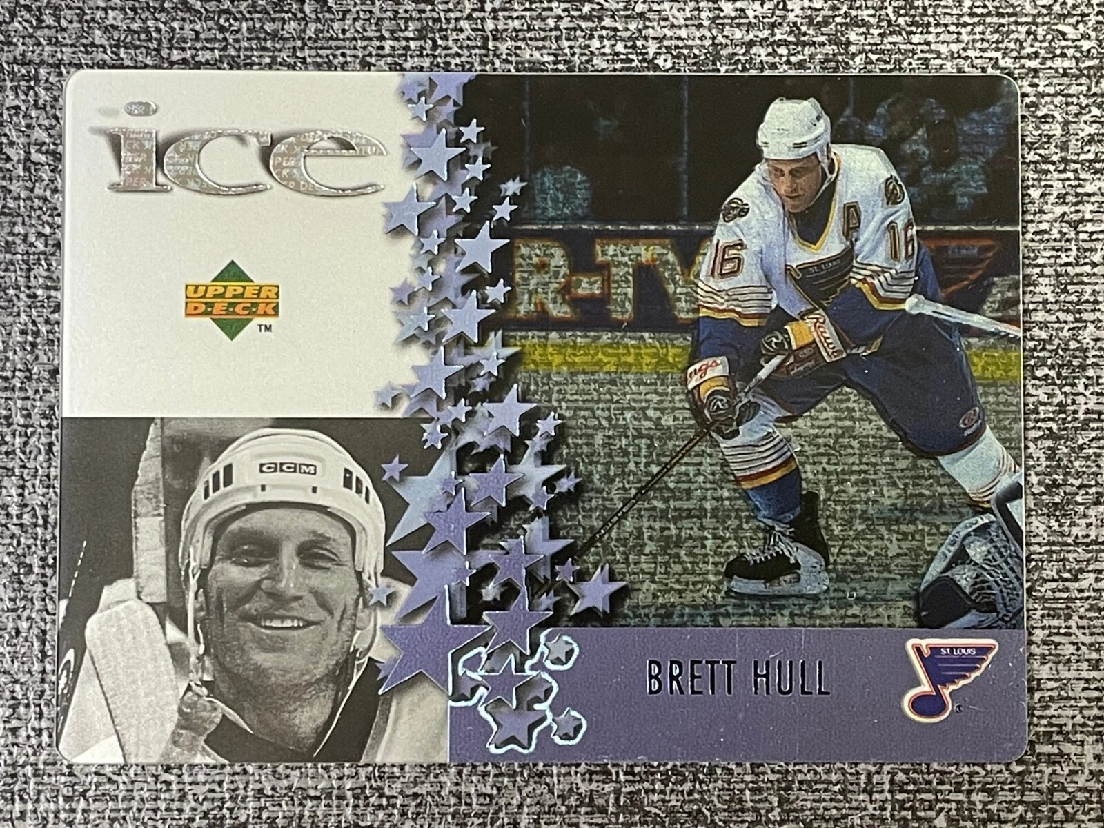 Brett Hull 1997-98 Upper Deck Ice Hockey McDonald's #McD16 St. Louis Blues