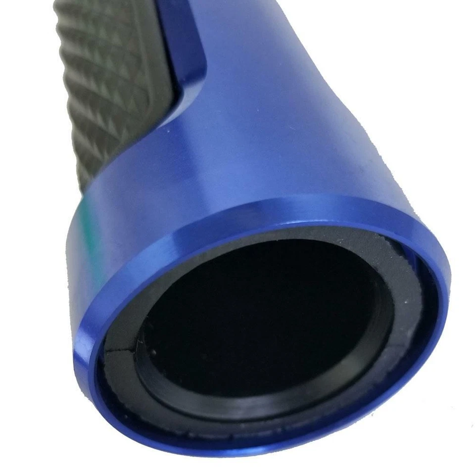 Kawasaki Ninja ZX6R ZX9R ZX10R ZX14R Blue Black Gel Grips Comfort Racing Hand - Image 2 of 3
