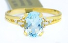 GENUINE 1.52 Cts AQUAMARINE SOLITAIRE RING 10K GOLD - Free Appraisal Service-NWT — photo 1