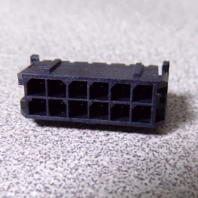 43045-1212 -  Rectangular Connector, Micro-Fit 3.0 43045 Series, 12 Contacts (K)
