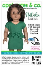18 Inch Doll Sewing Pattern Natalie Dress Fits 18" Dolls such as American Girl