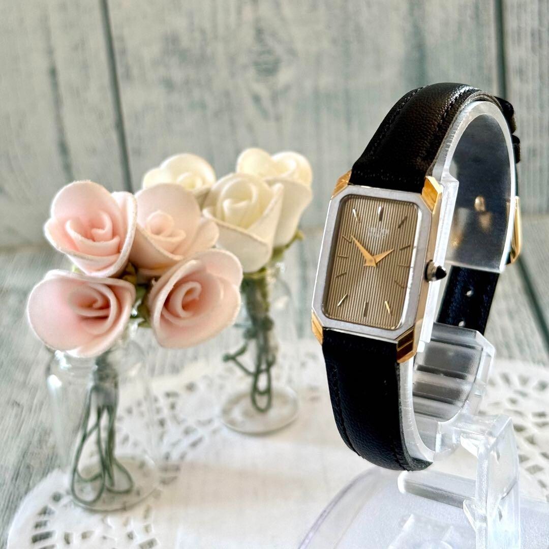 稼働 SEIKO CREDOR スクエア 腕時計 新品電池 新品ベルト クォーツ 新品電池/稼働SEIKO クォーツ 腕時計 メンズ ビンテージ スクエア 希少