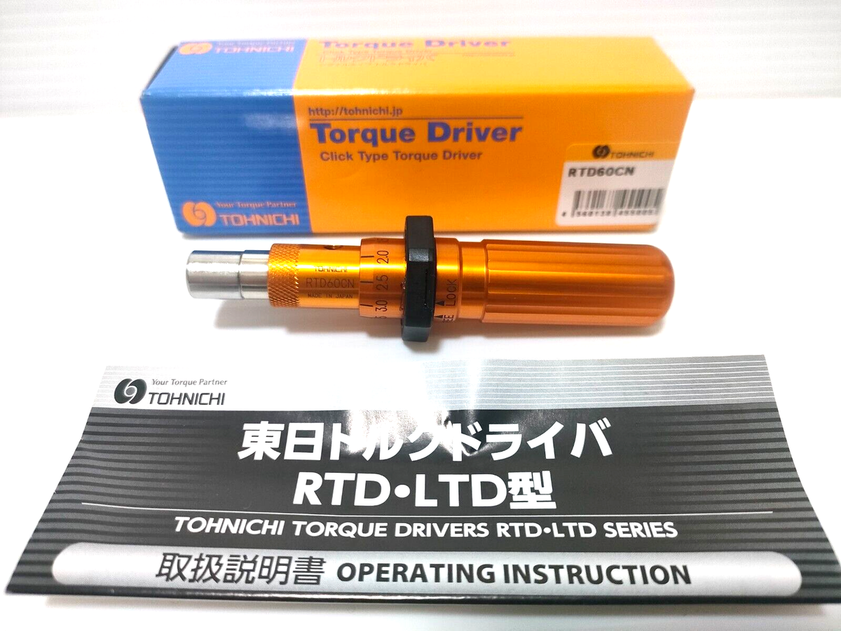 とんとん Tohnichi Adjustable Torque Screwdriver RTD60CN 10-60 cNm Tool Made