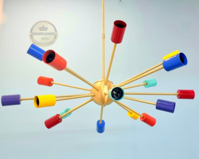 18 Arms Multicolored Lamp Stilnovo Style Modern Customized Color Premium Lamp