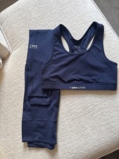 7 DAYS ACTIVE Activewear Set- Bra RRP  55 Tights RRP  80 Size Large Tight Fit