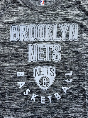 NBA Brand New Grey Brooklyn Nets Warm Up T-Shirt Size Xlarge