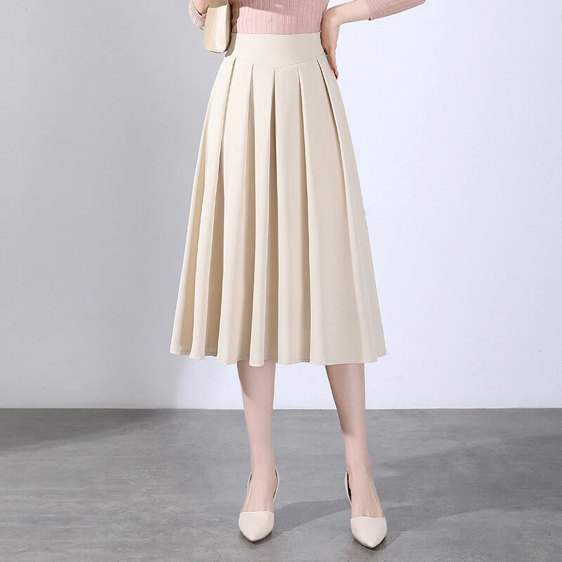 Mid length pleated clearance skirts 3xl