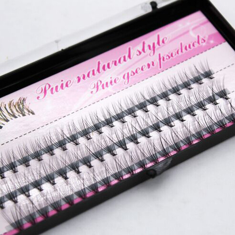 60 Cluster Individual Fan Lashes False Eyelashes Faux Mink Curl Lash
