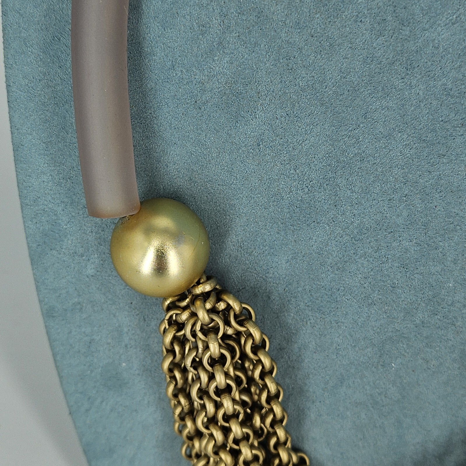 Chunky Necklace Statement Multi Chain Modernist U… - image 7