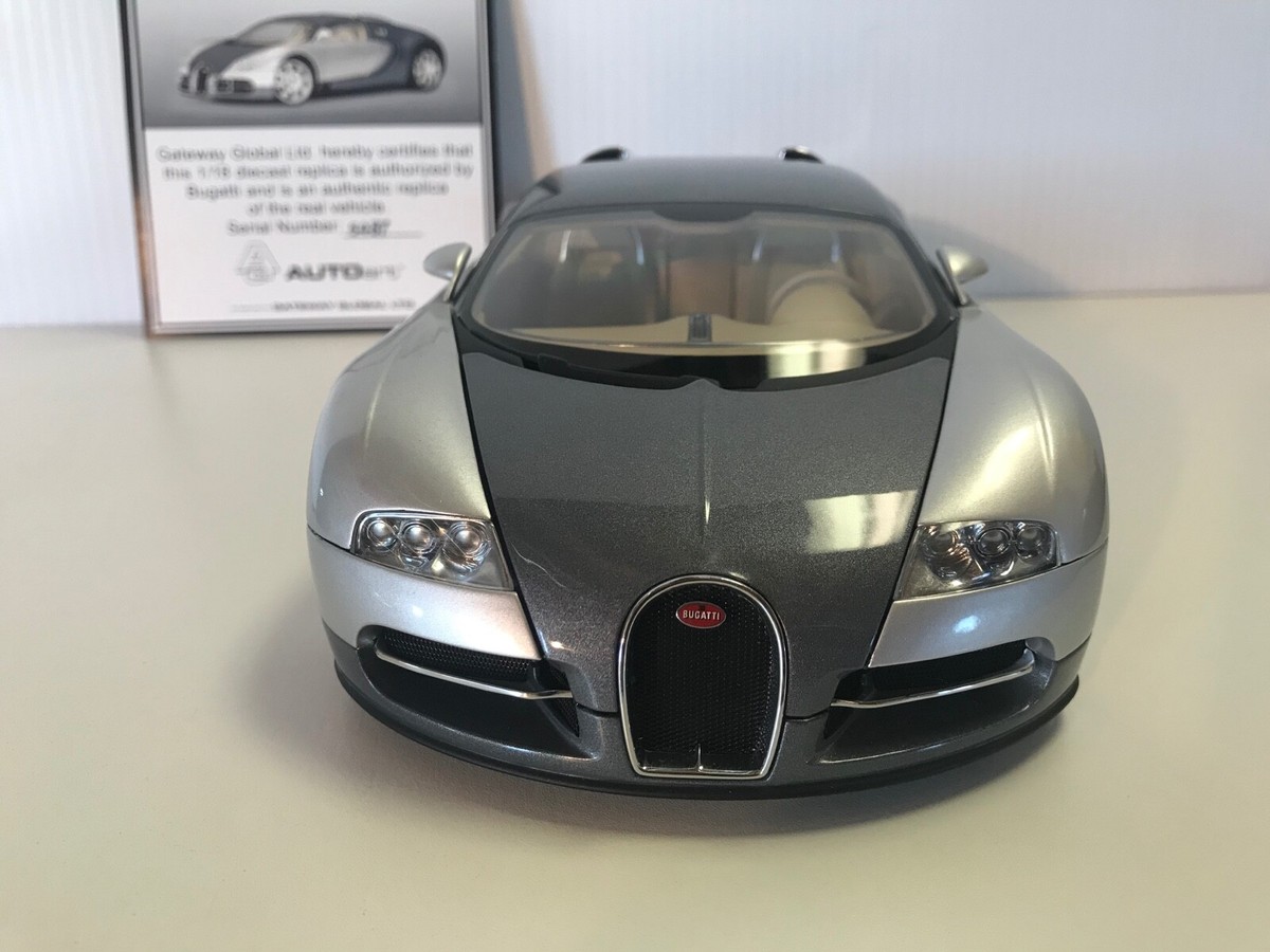 Autoart 1/18 Scale Bugatti EB 16.4 Veyron Supercar 70902 (Grey