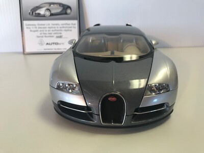 Autoart 1/18 Scale Bugatti EB 16.4 Veyron Supercar 70902 (Grey