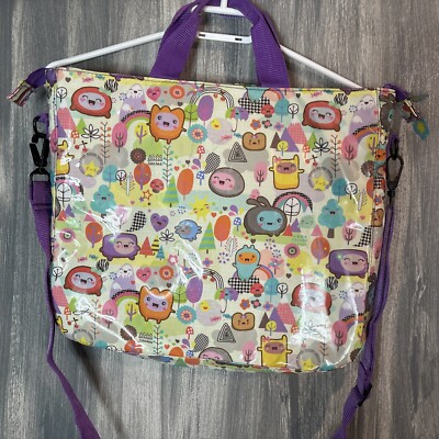 Paperchase Padded Pvc Laptop Bag - Cute Pattern, Shoulder Strap, Zipper Closure