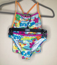 Speedo Girl  s Sz 12 Multicolor Tankini Bikini 2-Piece Racerback Spaghetti Strap