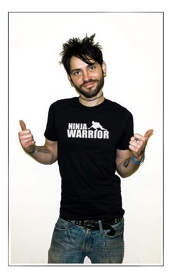 Ninja Warrior T-Shirt   Retro Battle Sword TV Show Funny Tee
