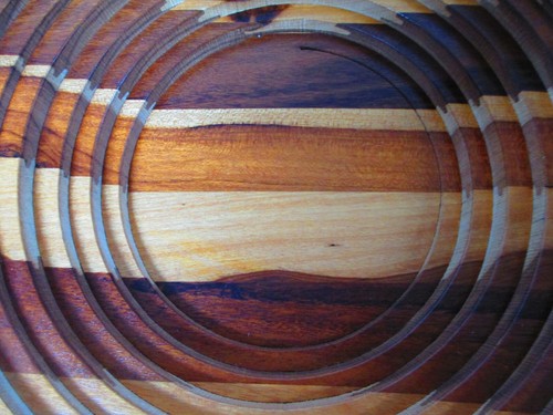 Deeds Industries Holz Kaskadenschale integrierter Ständer mehrfarbig Kingston Jamacia - Bild 5 von 8
