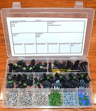 DELPHI WEATHER PACK CONNECTOR STARTER KIT #5X  355 PIECES  WEATHERPACK 1-3 Cond.