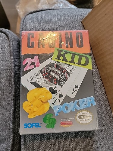 NES Nintendo Game CASINO KID - NEW & Factory Sealed with Authentic H-Seam! - Picture 2 of 13