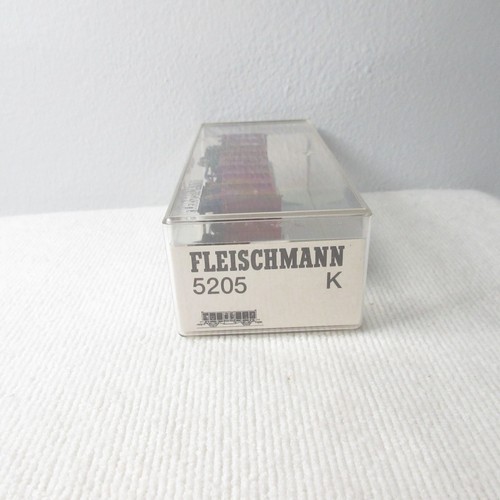 FLEISCHMANN ÉCHELLE HO (CONTENEUR WAGON MARCHANDISES OUVERTES #5205 K FABRIQUÉ EN ALLEMAGNE ) NEUF - Photo 4/7
