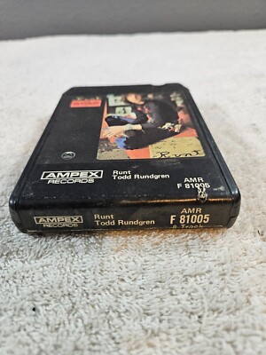 Todd Rundgren- Runt 8-Track Tape. Rebuilt. Near Mint- Collector
