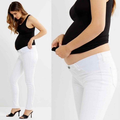 J Brand Mama J Maternity Jeans In White 