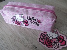 Hello Kitty  PINK ROSES  Slamper Case  for all sorts of junk  pens NEW