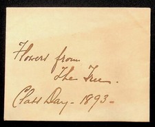 1893 HIGHLY UNUSUAL DRIED FLOWER FROM A TREE AT CLASS DAY IN THE 1800'S -B-5