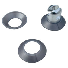 Quarter Turn DZUS Button Fastener Washers - Silver 25pk