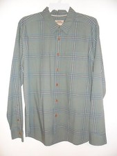 QUIKSILVER Men's L/S Button Shirt "Bahia" - GNB0 - Medium - NWT LAST ONE