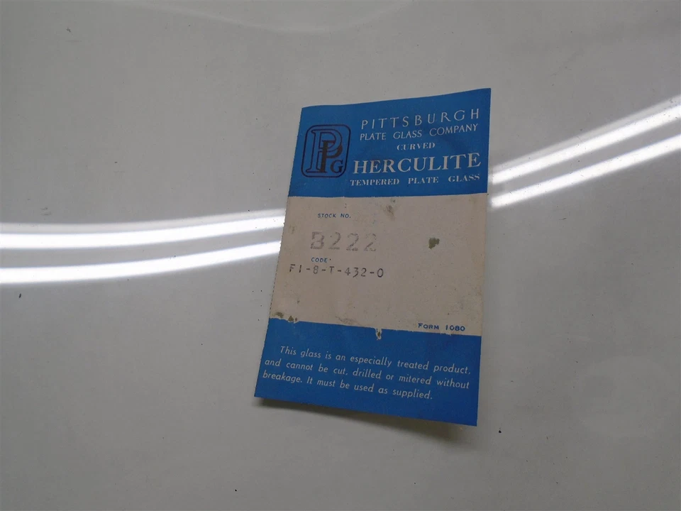 1951 1952 BUICK RIVIERA OLDS CUPÊ FÉRIAS B223 JANELA TRASEIRA DOBRADA À ESQUERDA!!!! - Imagem 3 de 3