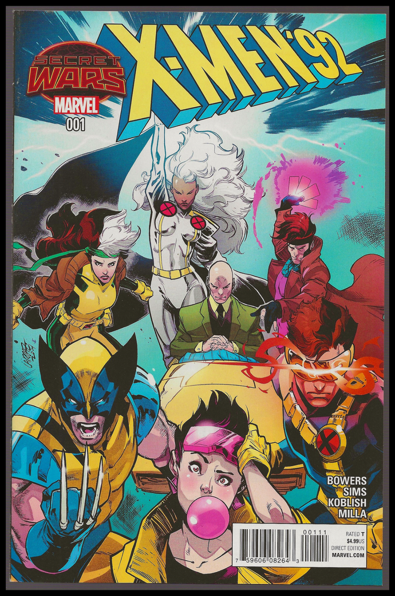 X-MEN '92 #1-A (2015) LARRAZ MAIN CVR SECRET WARS X-MEN '97 MARVEL