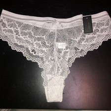 NWT Frederick's of Hollywood SZ 2X Caroline White Lace Thong Panty