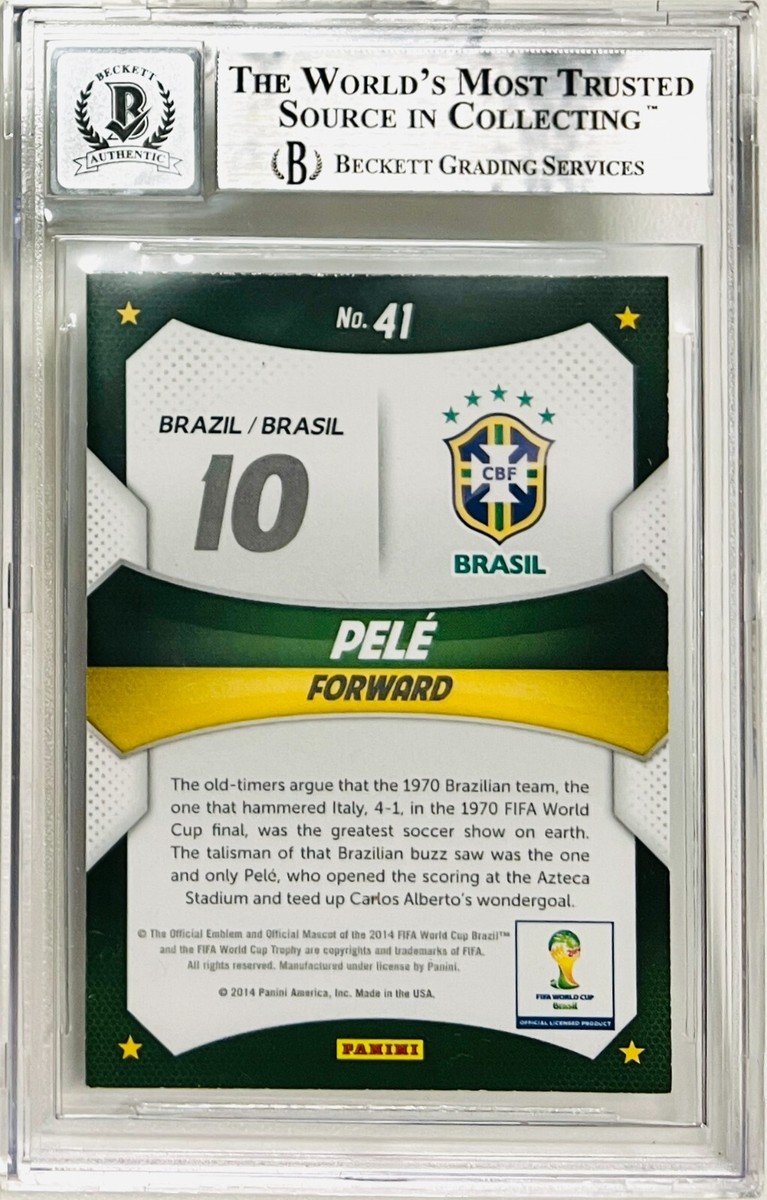Panini Prizm W杯 ペレ Pele 直筆サインカード Auto 2014 Panini Prizm World Cup Auto Signatures Silver Prizms S
