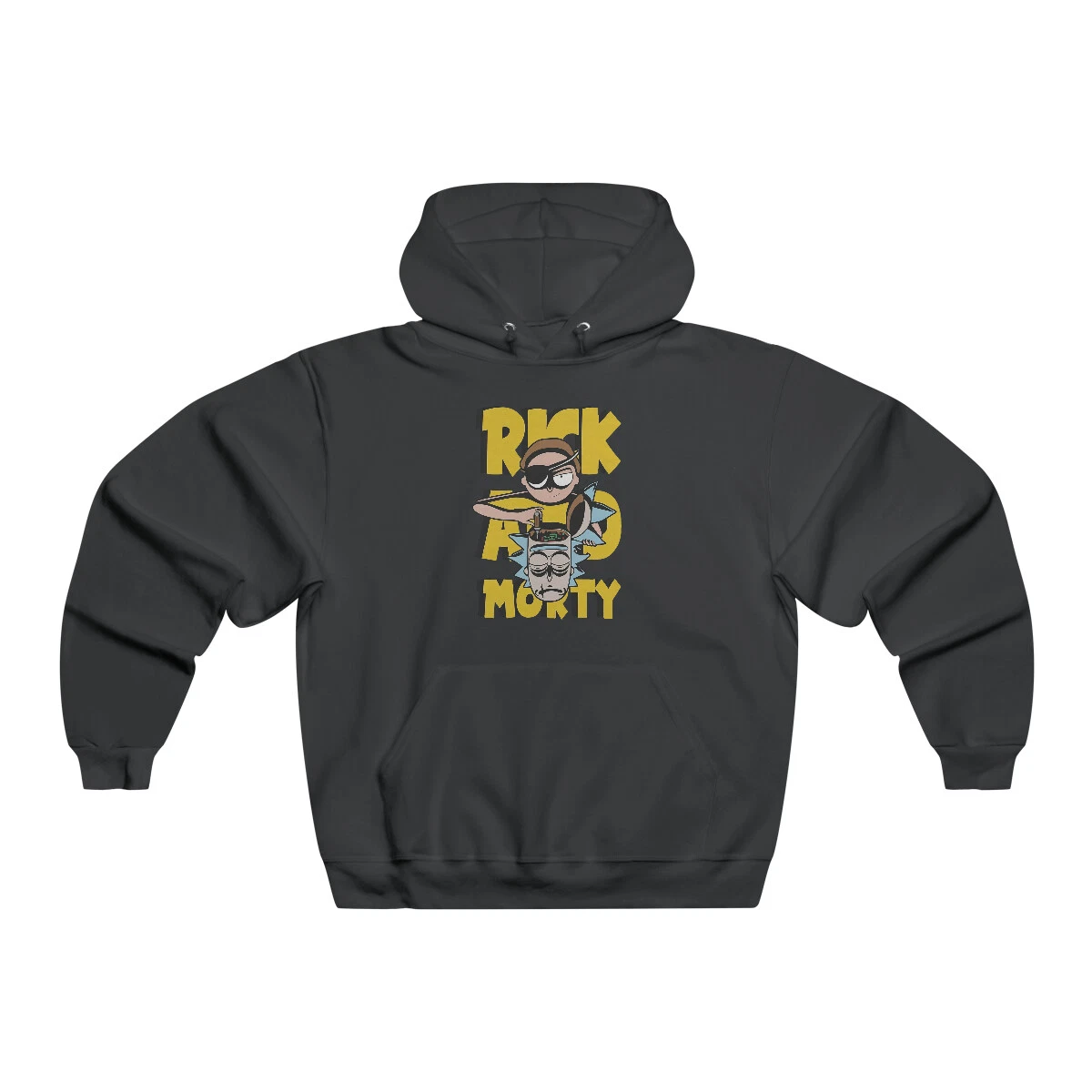 Evil Rick Morty Hooded Sweatshirt black
