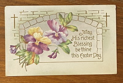 Vintage Postcard! Beautiful Embossed Easter Card! Pennsylvania! a01140
